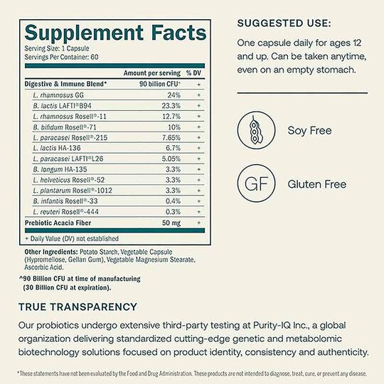 One Daily Probiotic, TGR